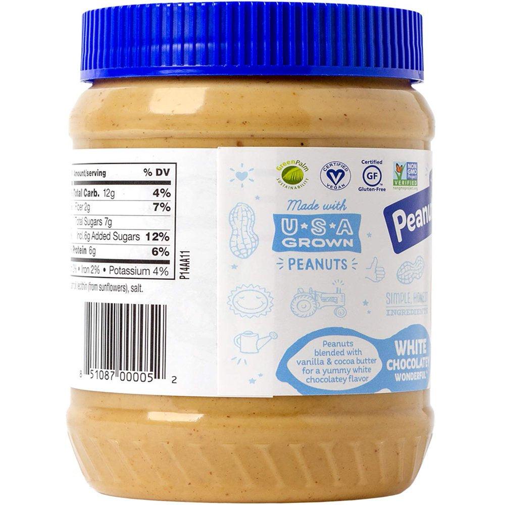 , Peanut Butter Spread, White Chocolate Wonderful, 16 Oz Pack of 2