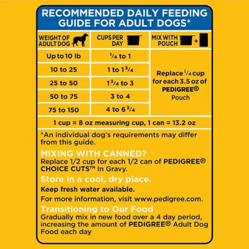 Pedigree Adult Complete Nutrition Roasted Chicken, Rice and Vegetable Dry Dog Food (55 Lbs.)