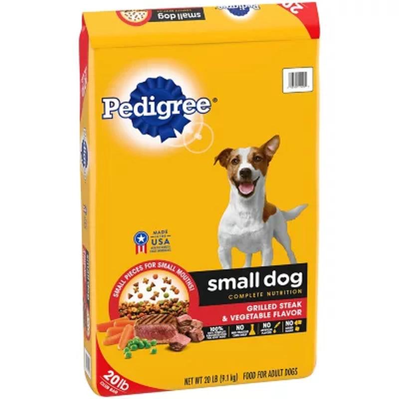 Pedigree Complete Nutrition Dry Dog Food for Small Dogs, Grilled Steak & Vegetable Flavor (20 Lbs.)