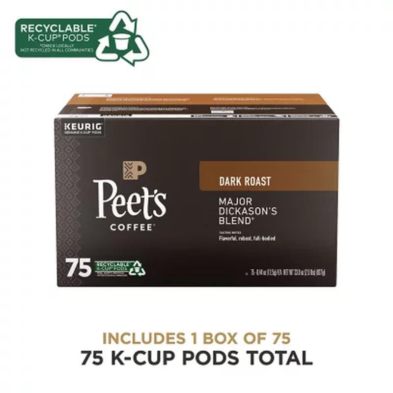 Peet'S Coffee Major Dickason'S Blend K-Cups (75 Ct .)