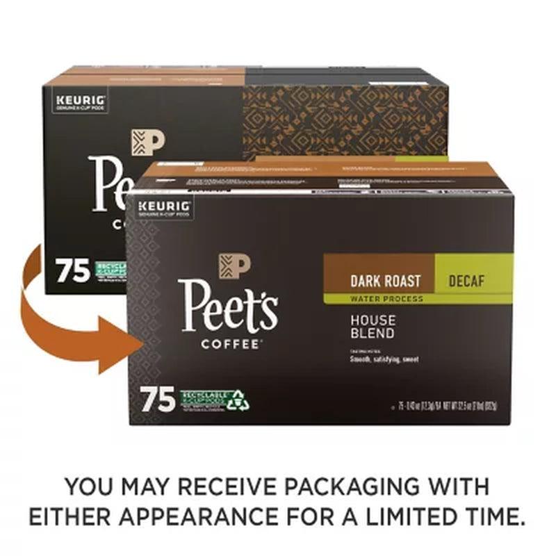 Peet'S Decaf House Blend 75 Ct K-Cups