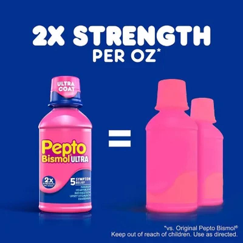 Pepto Bismol Liquid Ultra, Original Flavor (12 Fl. Oz., 3 Pk.)