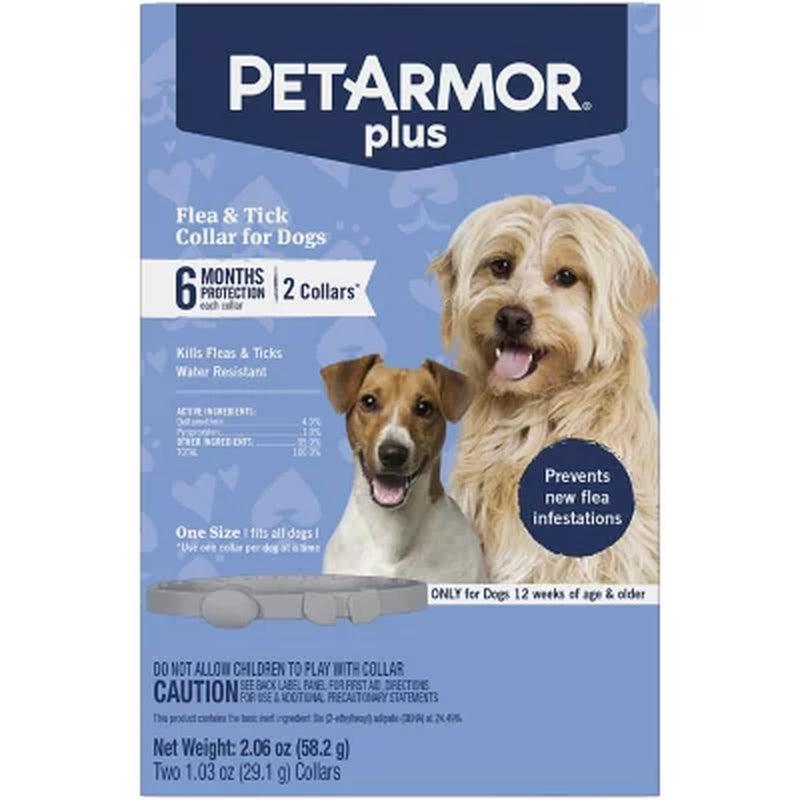 Petarmor Flea & Tick Collar for Dogs (6 Months Protection, 2 Collars)