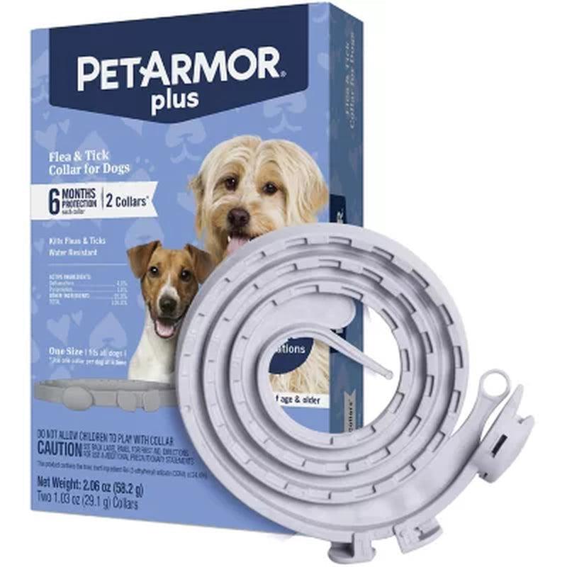 Petarmor Flea & Tick Collar for Dogs (6 Months Protection, 2 Collars)