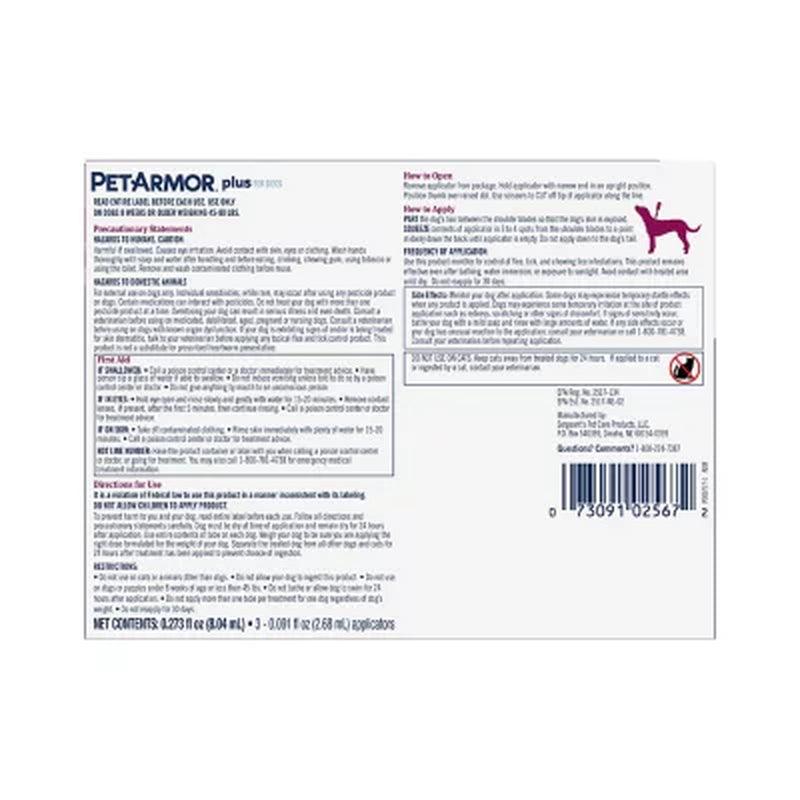 Petarmor plus Capstar Flea & Tick Bundle for Large Dogs, 45-88 Lbs.