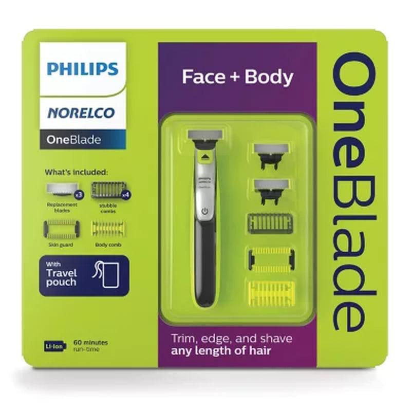 Philips Norelco Oneblade Face + Body Electric Trimmer and Shaver