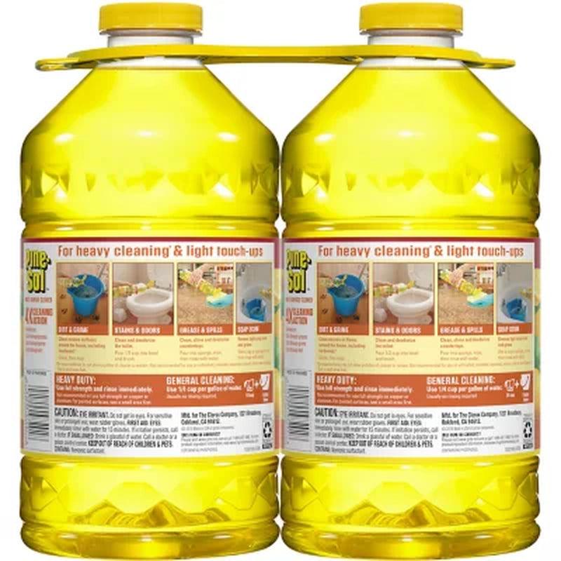 Pine-Sol All Purpose Multi-Surface Cleaner, Lemon Fresh (100 Fl. Oz./Bottle, 2 Pk.)