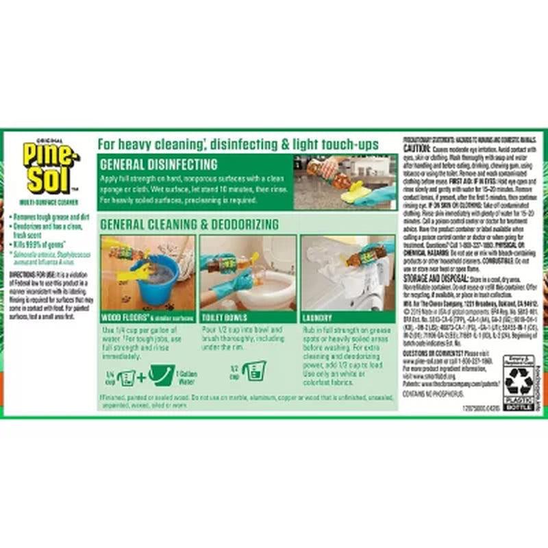 Pine-Sol Multi-Surface Disinfectant, Pine Scent (100 Oz., 2 Pk.)