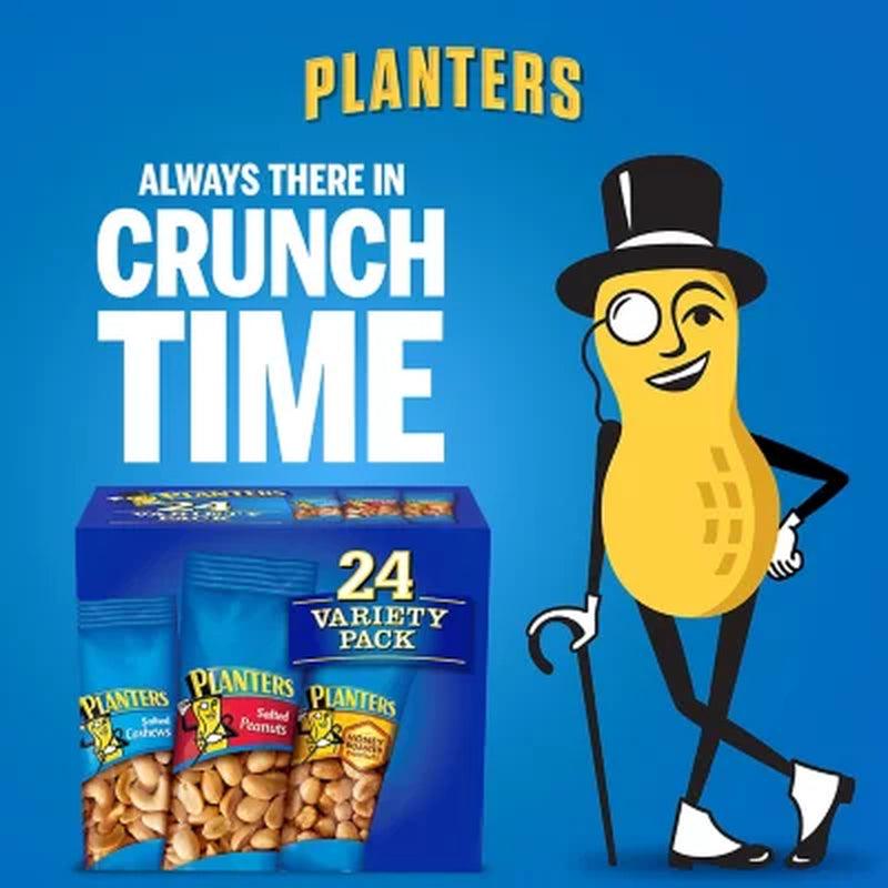 Planters Nuts Cashews and Peanuts Variety Pack (40.5 Oz., 24 Pk.)