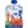 Plum Organics Applesauce Pouches, Blueberry Carrot - 3.17 Oz, 4 Pack