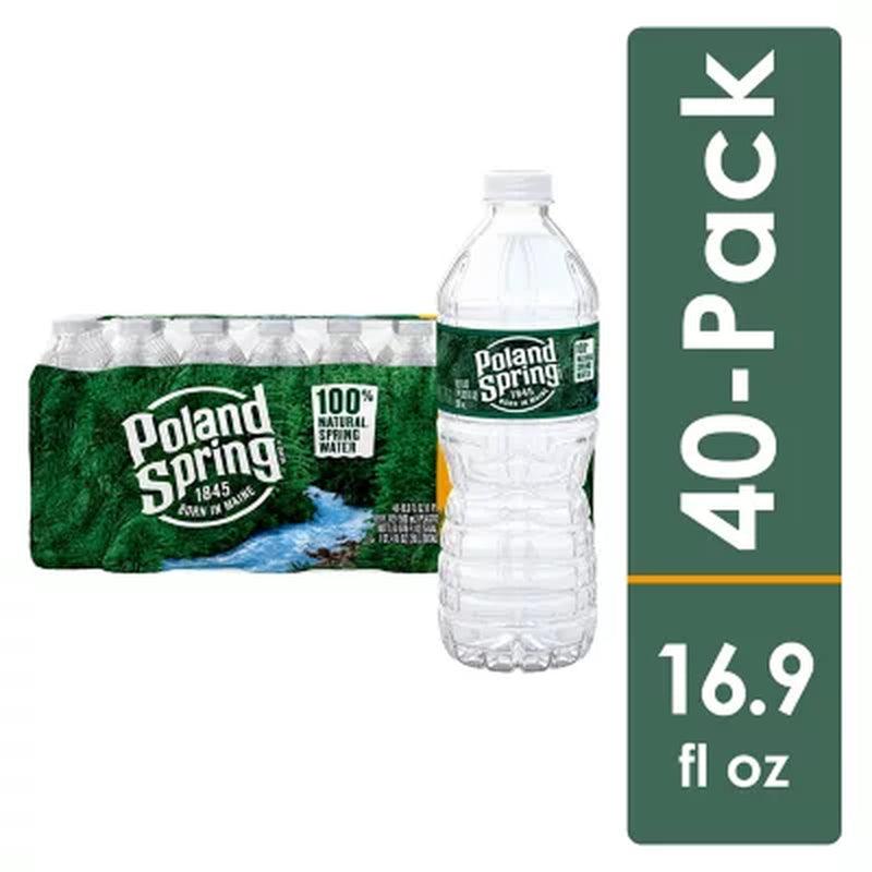 Poland Spring 100% Natural Spring Water (16.9 Oz., 40 Pk.)