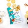 Popchips Sea Salt & Vinegar Potato Chips Single Serve 0.8 Oz Bags (Pack of 24) (F-AR-75500)