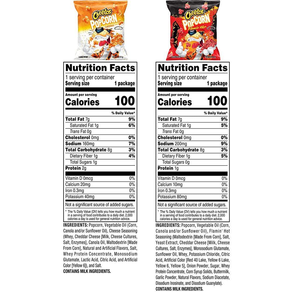 Popcorn Variety Pack, Cheddar & Flamin' Hot, 0.625 Oz, 40 Count