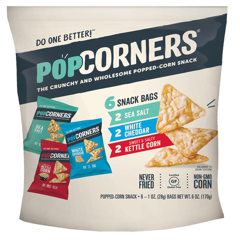 Popcorners Flavor Variety Pack, Gluten Free, 6 Count