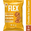 Popcorners Flex Protein Crisps, Cheddar & Sour Cream, 5 Oz Bag