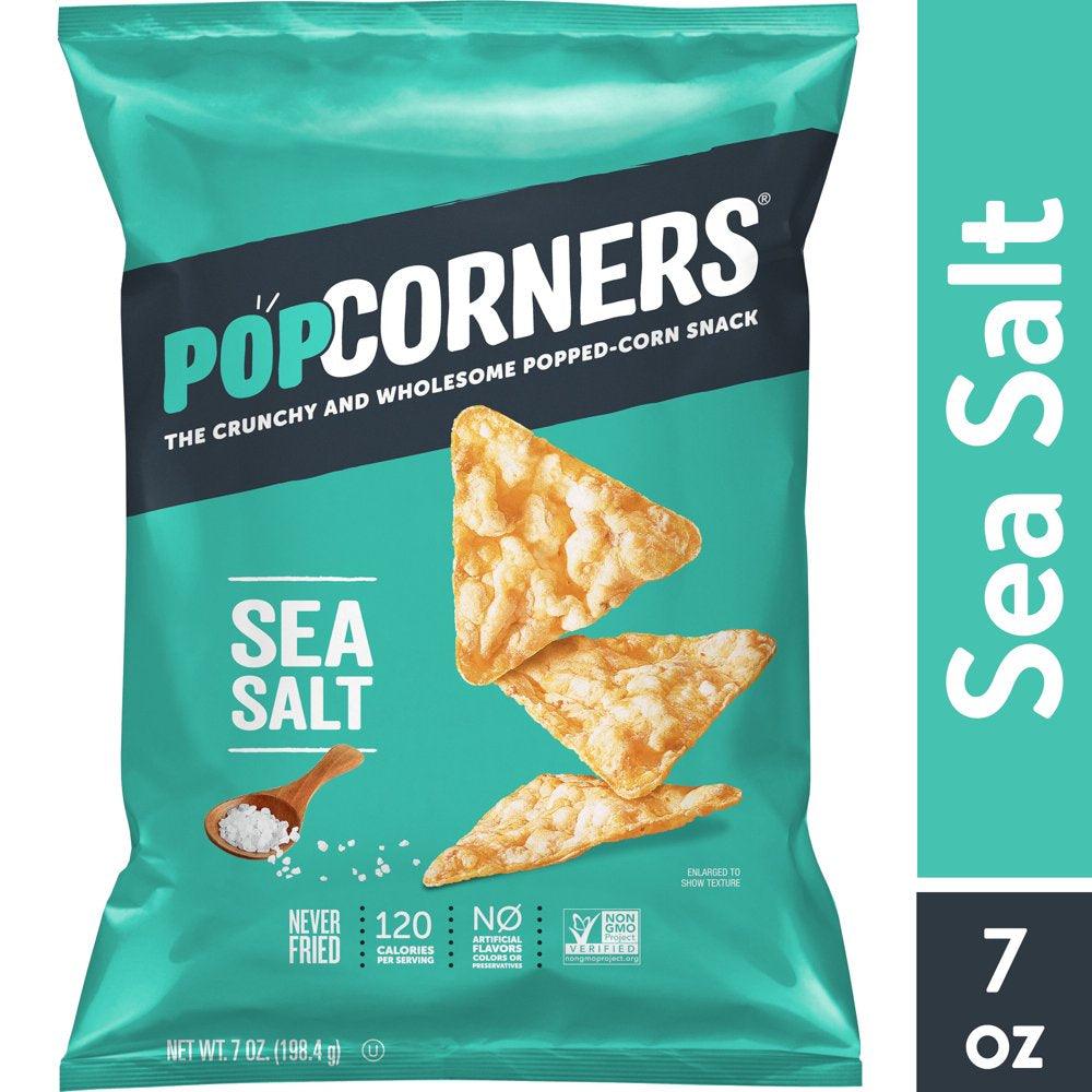 Popcorners Sea Salt Popped Corn Snacks, 7 Oz Bag