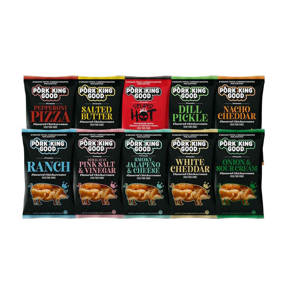 Pork Rinds - Variety 10 Pack Keto Snacks