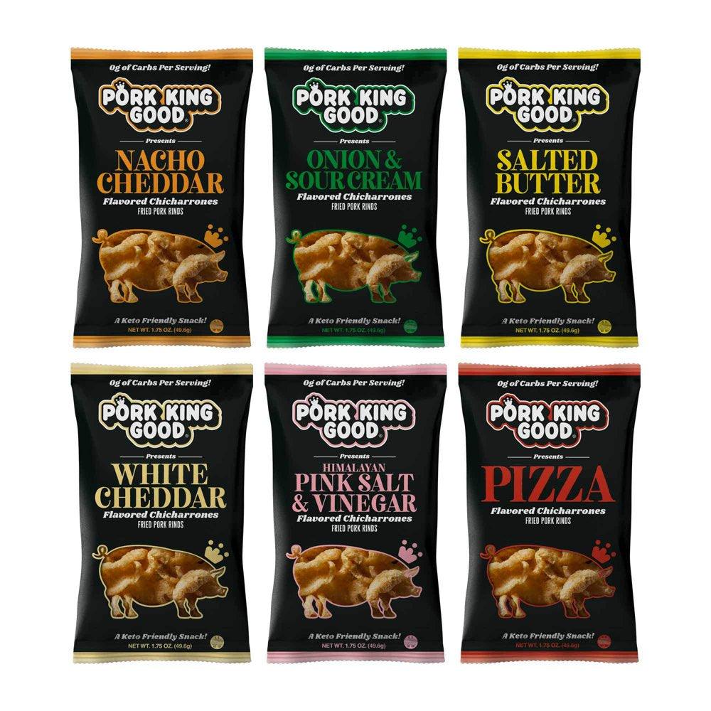 Pork Rinds - Variety 6 Pack Keto Snacks