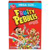 Post Fruity PEBBLES Cereal, Fruity Kids Cereal, Gluten Free, 27.5 OZ Mega Size Box