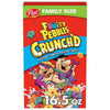 Post Fruity PEBBLES Crunch'D Breakfast Cereal, Fruity Family Size Cereal, 16.5 OZ Box