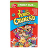 Post Fruity PEBBLES Crunch'D Breakfast Cereal, Fruity Family Size Cereal, 16.5 OZ Box