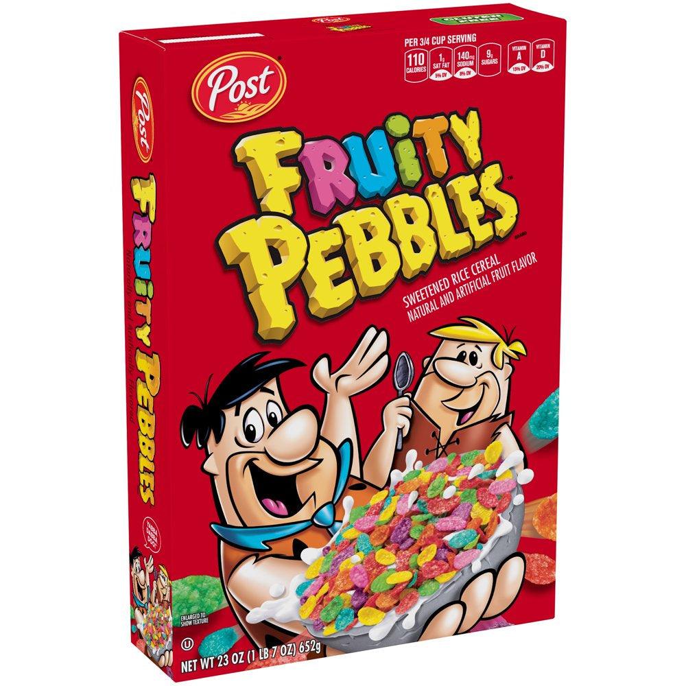 Post Fruity Pebbles Gluten Free Breakfast Cereal, 23 Oz