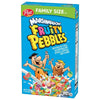 Post Fruity PEBBLES Marshmallow Cereal, Fruity Kids Cereal with Marshmallows, 18 OZ Box