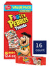 Post Fruity PEBBLES Treats, Breakfast Cereal Bars, Gluten Free, Snack Bars, Kids Snacks, Two 6.2 OZ Cartons (16 Bars)