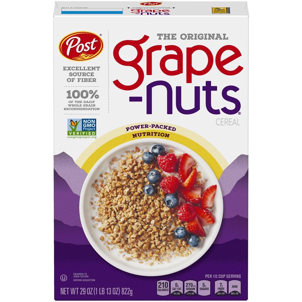 Post Grape Nuts Original Breakfast Cereal, 29 OZ Box