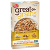 Post Great Grains Banana Nut Crunch Breakfast Cereal, Non GMO Project Verified, Heart Healthy, Low Saturated Fat, Whole Grain Cereal, 18 Ounce