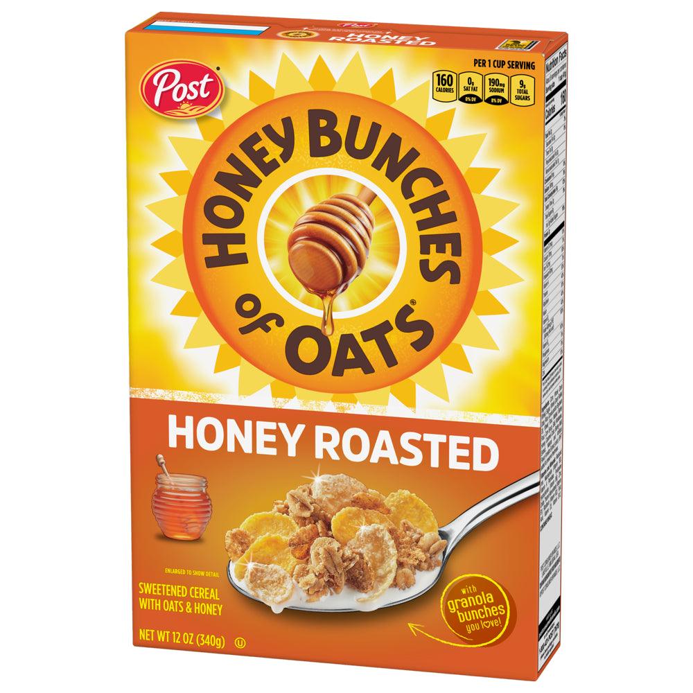 Post Honey Bunches of Oats Honey Roasted Breakfast Cereal, 12 OZ Box