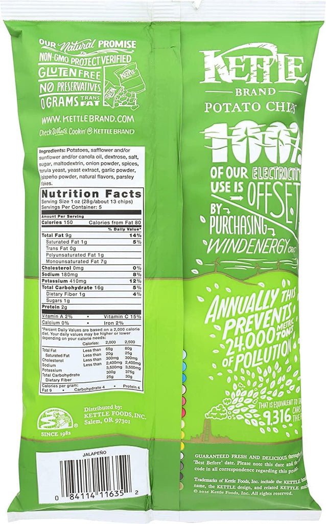 , Potato Chips, Jalapeno, 5 Oz