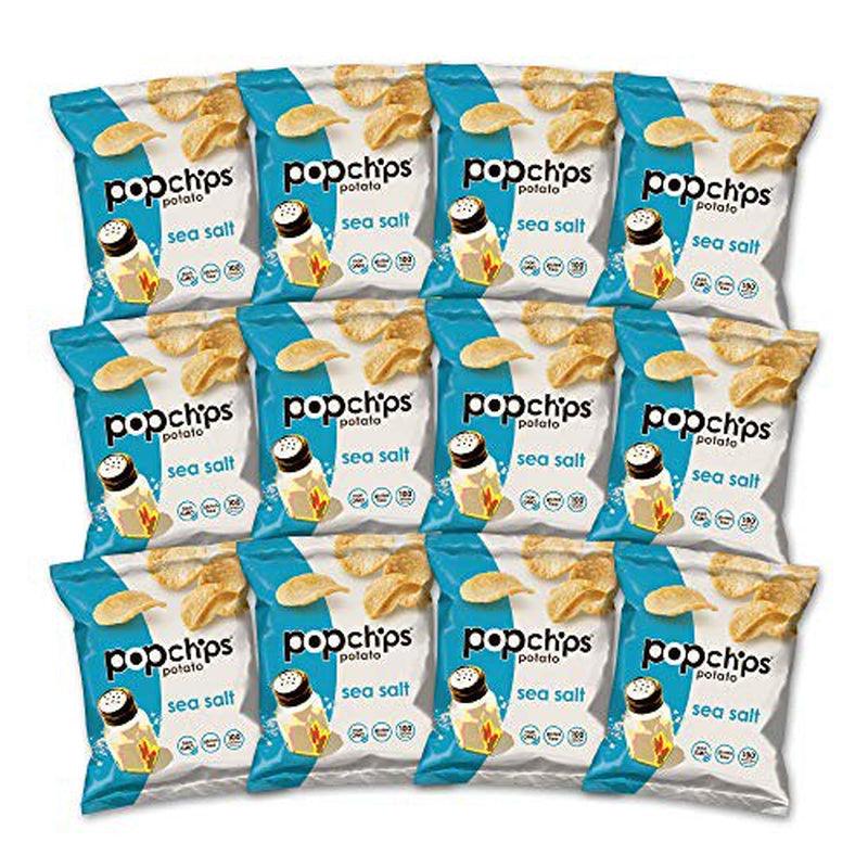 Potato Chips, Sea Salt, Gluten Free, Single Serve 0.8 Oz Bags (Pack of 12)