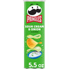 Potato Crisps Chips, Lunch Snacks, on the Go Snacks, Sour Cream and Onion, 5.5Oz Can (1 Can)