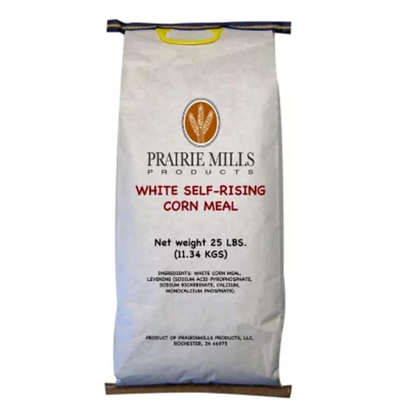 Prairie Mills White Self-Rising Corn Meal (25 Lbs.)