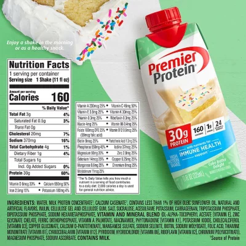 Premier Protein 30G. High Protein Shake, Cake Batter Delight (11 Fl. Oz., 15 Pk.)