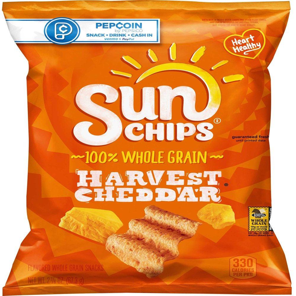 (Price/Case) 00028400363259 Sunchips Whole Grain Snacks Harvest Cheddar 2-3/8 Ounce 24 Count