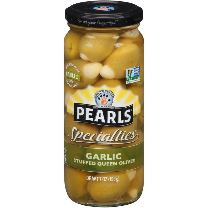 (Price/Case) Garlic Stuffed Queen Olives 7 Ounce - 6 per Case