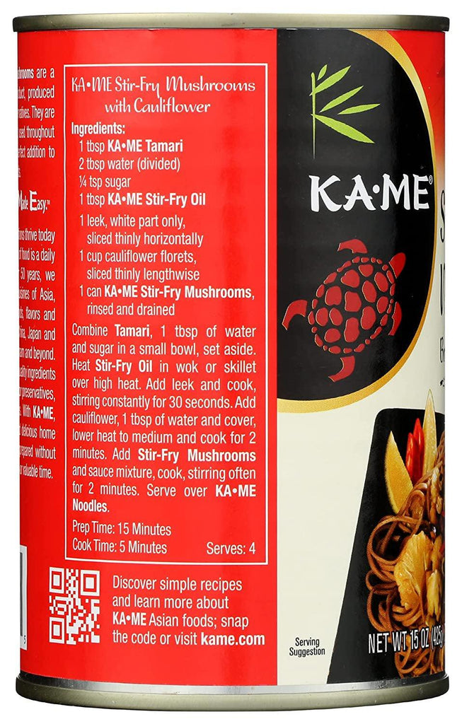 (Price/Case)Ka'Me Stir-Fry Mushrooms - Case of 12 - 15 Oz