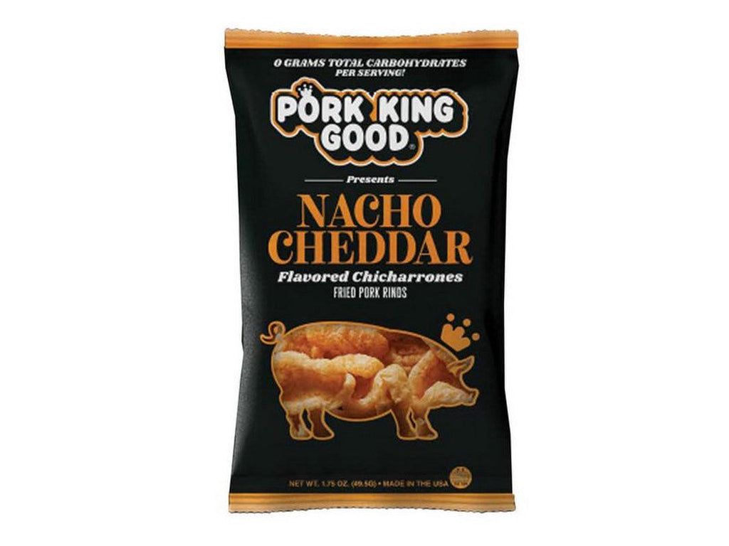 (Price/Case) Nacho Cheddar Flavored Pork Rinds 12/1.75Oz, 536411