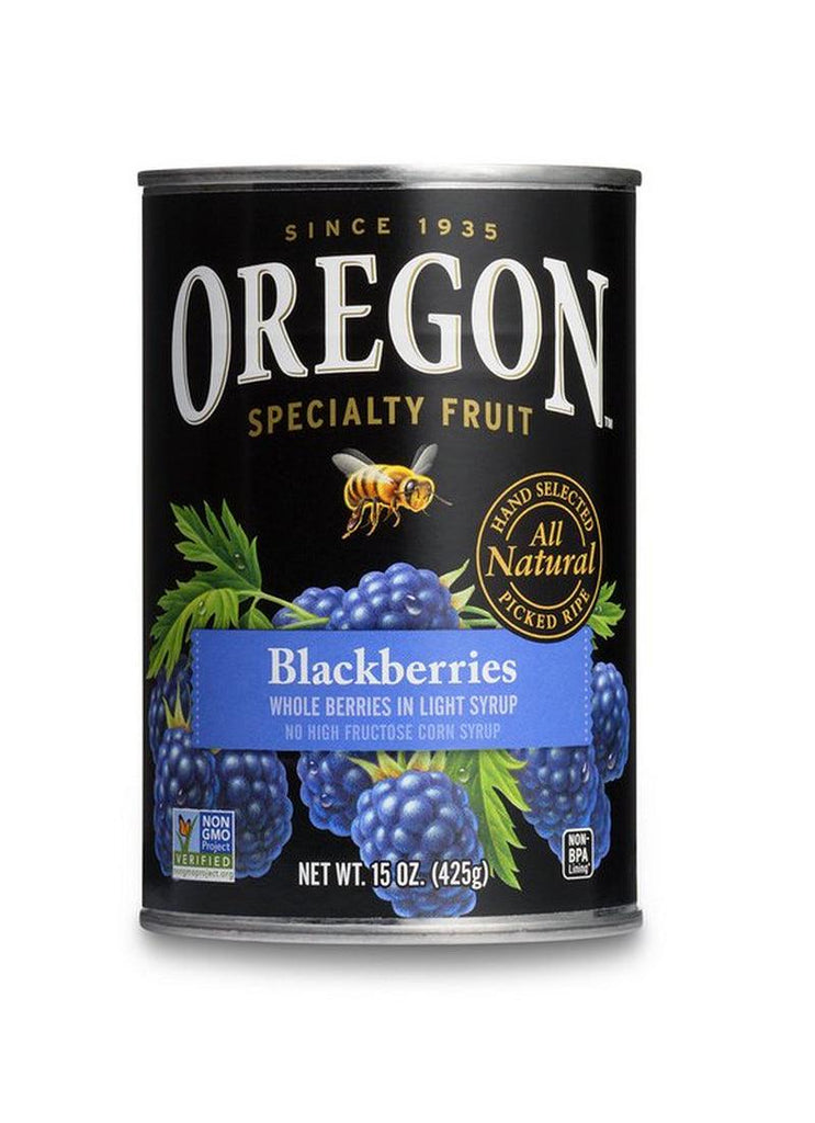 (Price/Case)Oregon Fruit Product Blackberry 15 Ounce per Can - 8 per Case