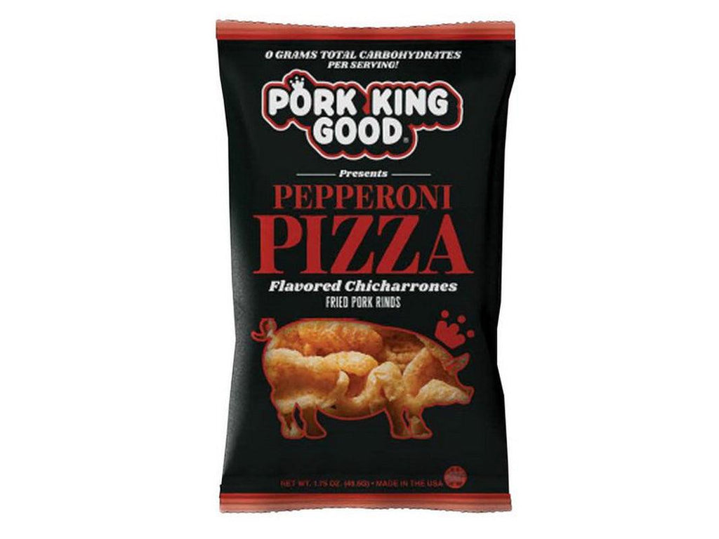 (Price/Case) Pepperoni Pizza Flavored Pork Rinds 12/1.75Oz, 536417