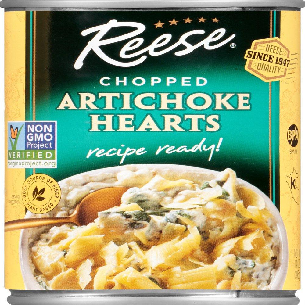 (Price/Case)Reese - Artichokes Chopped - Case of 12-14 OZ