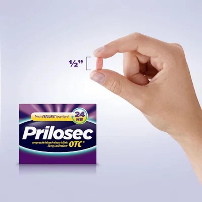 Prilosec OTC Omeprazole Heartburn Medicine and Acid Reducer Tablets, Proton Pump Inhibitor (42 Ct.)