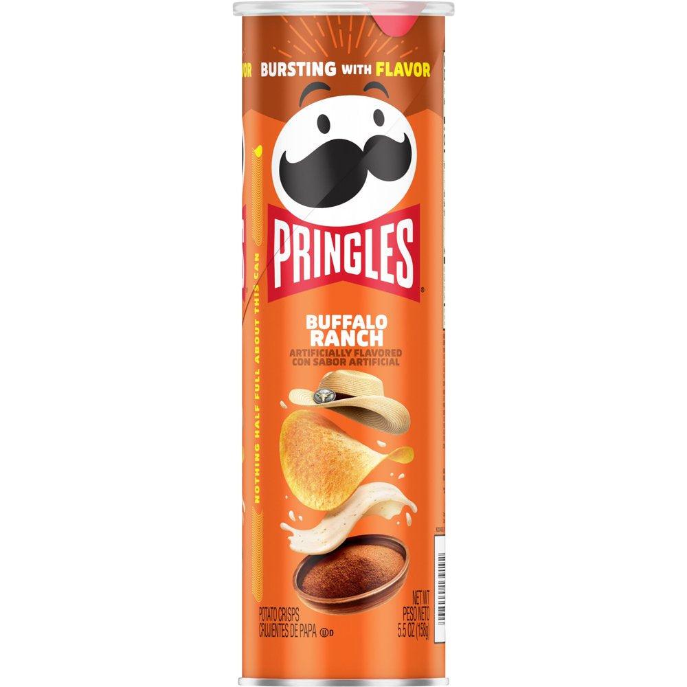 Pringles Buffalo Ranch Potato Crisps Chips, 5.5 Oz