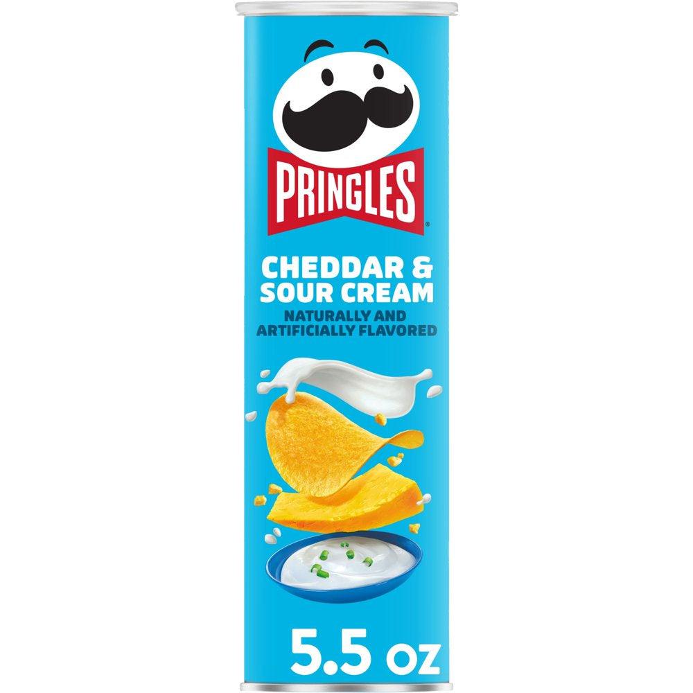 Pringles Cheddar and Sour Cream Potato Crisps Chips, 5.5 Oz