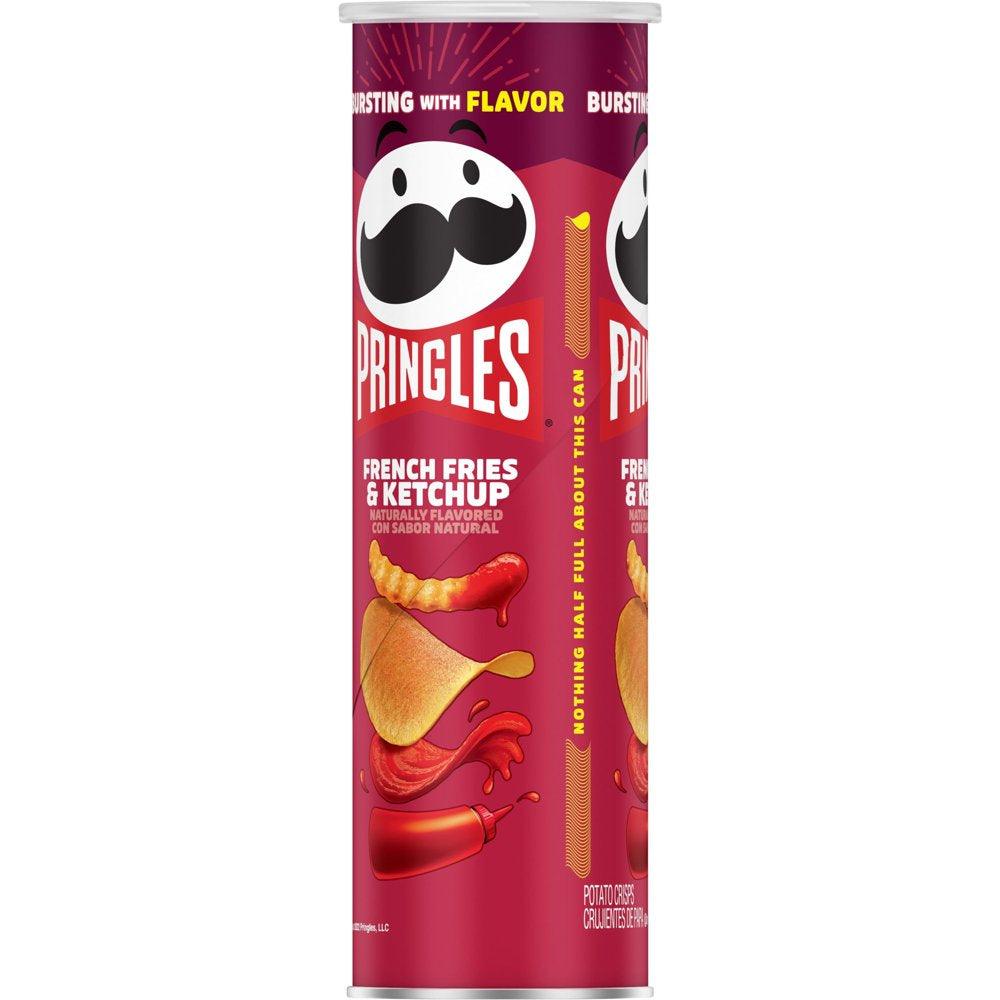 Pringles French Fries and Ketchup Potato Crisps Chips, 5.5 Oz