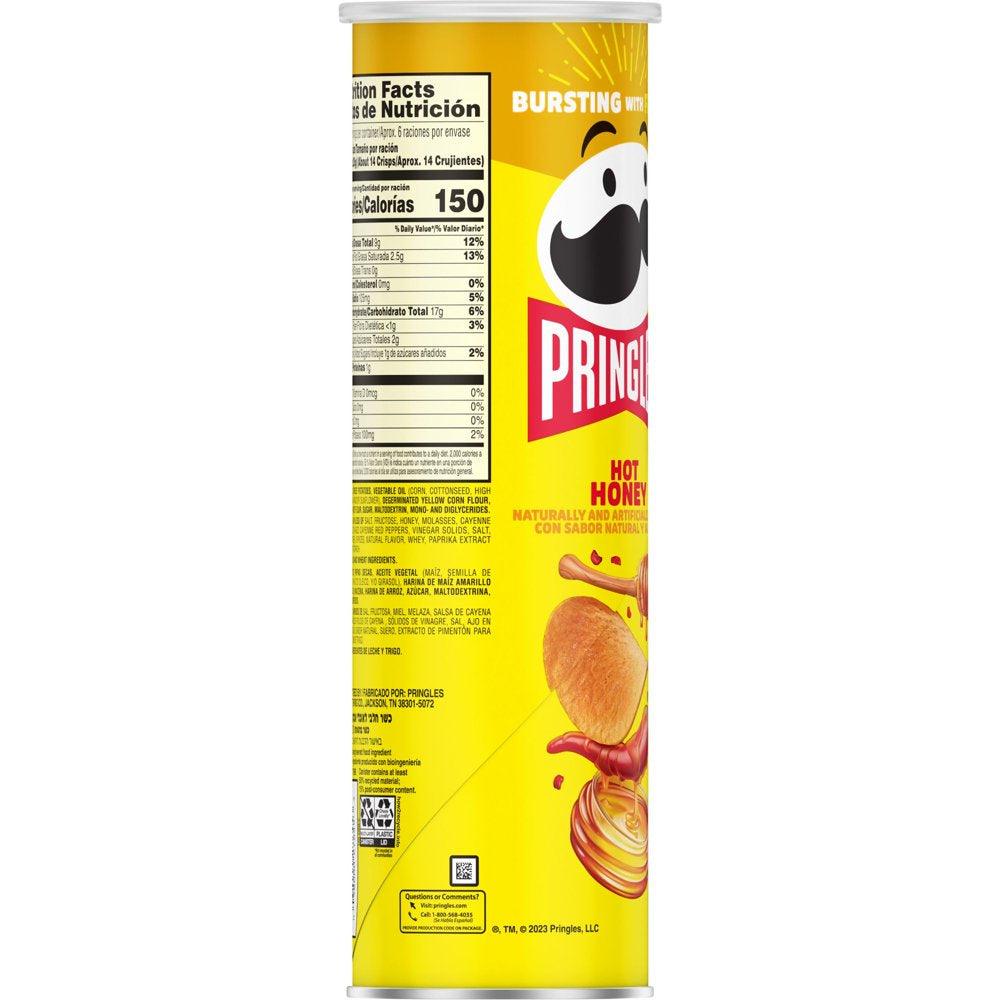 Pringles Hot Honey Potato Crisps Chips, 5.5 Oz