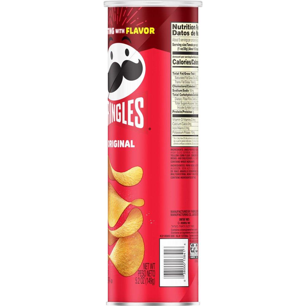 Pringles Original Potato Crisps Chips, 5.2 Oz