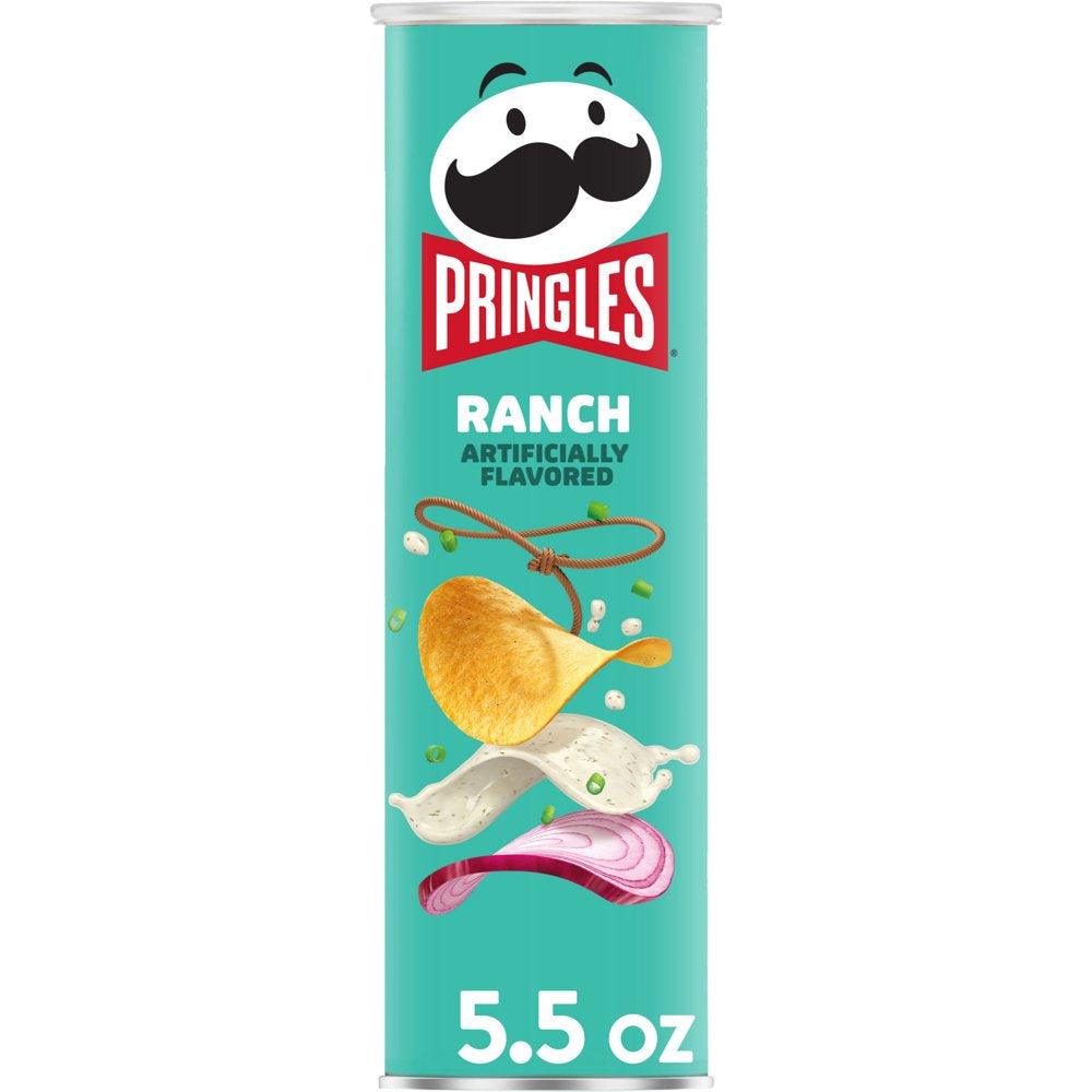 Pringles Ranch Potato Crisps Chips, 5.5 Oz